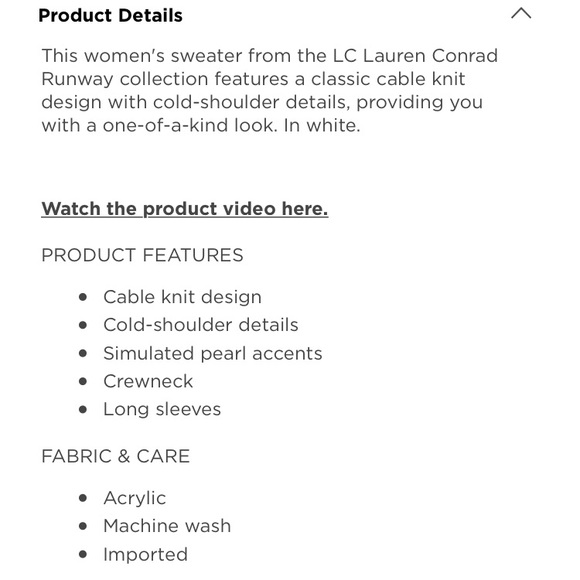 Lauren Conrad Runway Collection Cold Shoulder Top - Picture 8 of 8