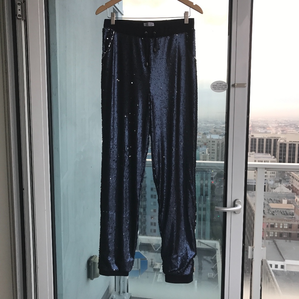 Liquor & Poker Tall All Over Sequin Track Pant