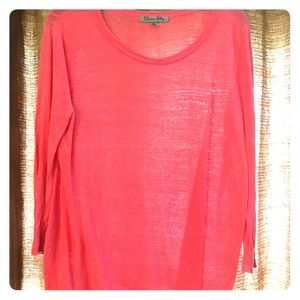Coral pink very lightweight sweater