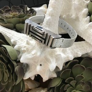 Silver Tory Burch Fit Bit Flex Bracelet