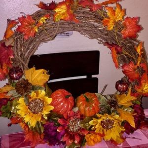 Fall door decoration