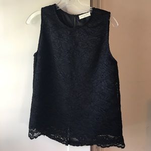 Sophie Rue Black Lace overlay tank size medium