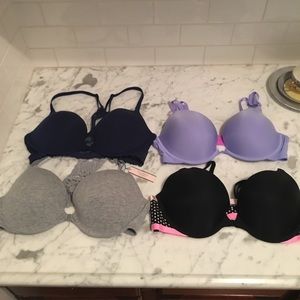 (4!)  NEW 36C Victoria's Secret push up bras