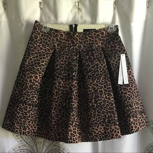 NWT leopard print skirt