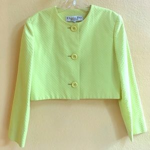 Authentic Vintage Christian Dior Crop Blazer
