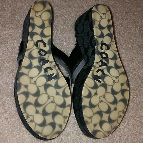 Coach Black Wedges Size 7  ❤Make Offers❤ - Picture 4 of 4