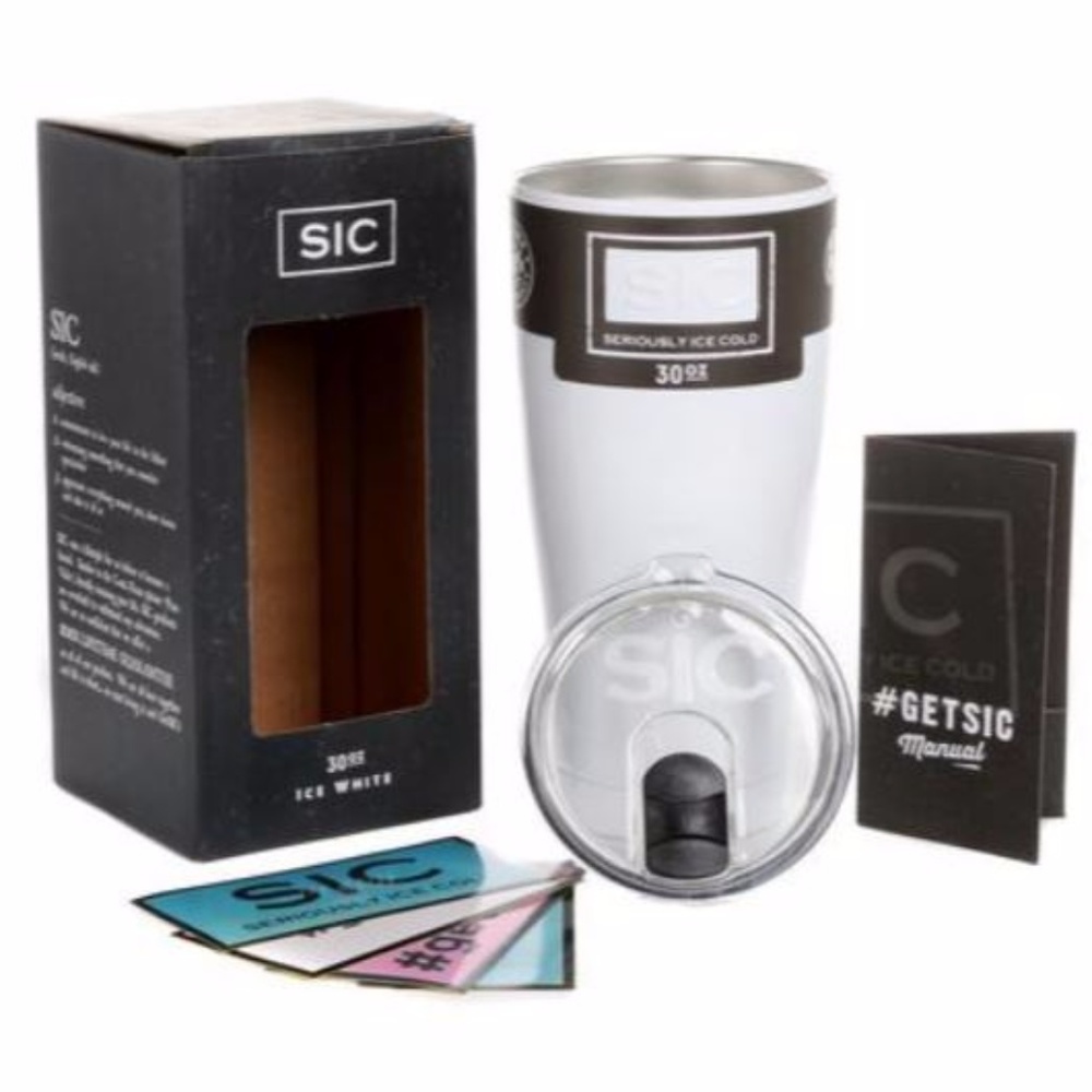 30 OZ SIC CUPS *GLOSS* ICE WHITE