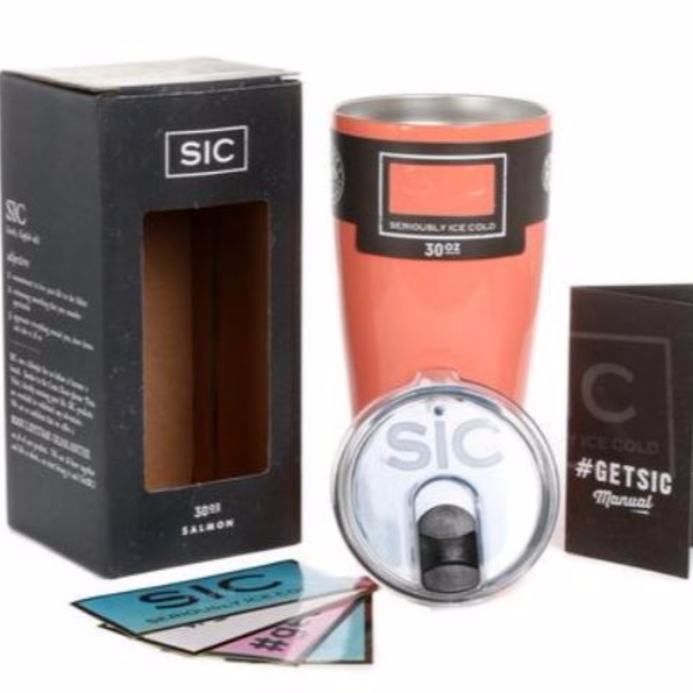 30 OZ SIC CUPS *GLOSS* SALMON