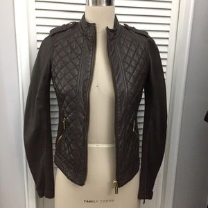 MINT CONDITION MMK Genuine Quilted Leather Jacket