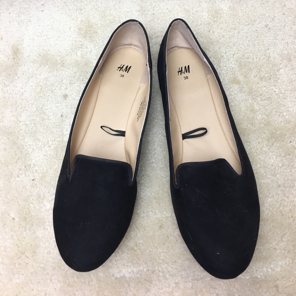 H&M black loafer flat