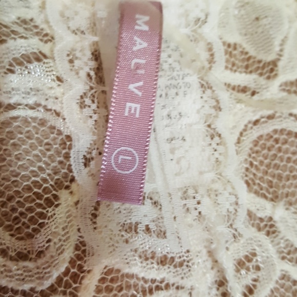 Off White/Cream Lace Duster/ Cardigan. Size Large. - Picture 8 of 8