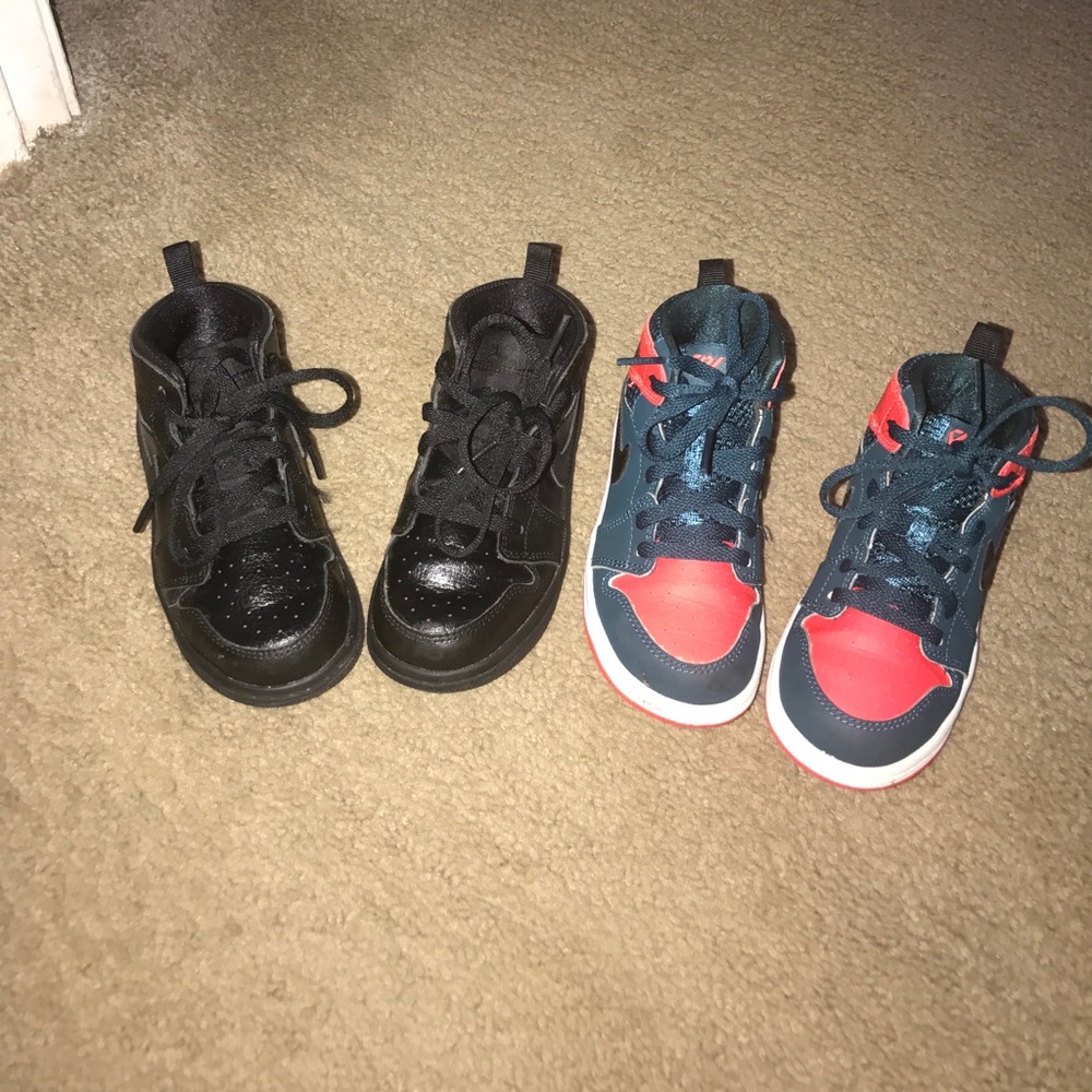 2 Gently used Jordan Nike for Toddler Boy size 9C