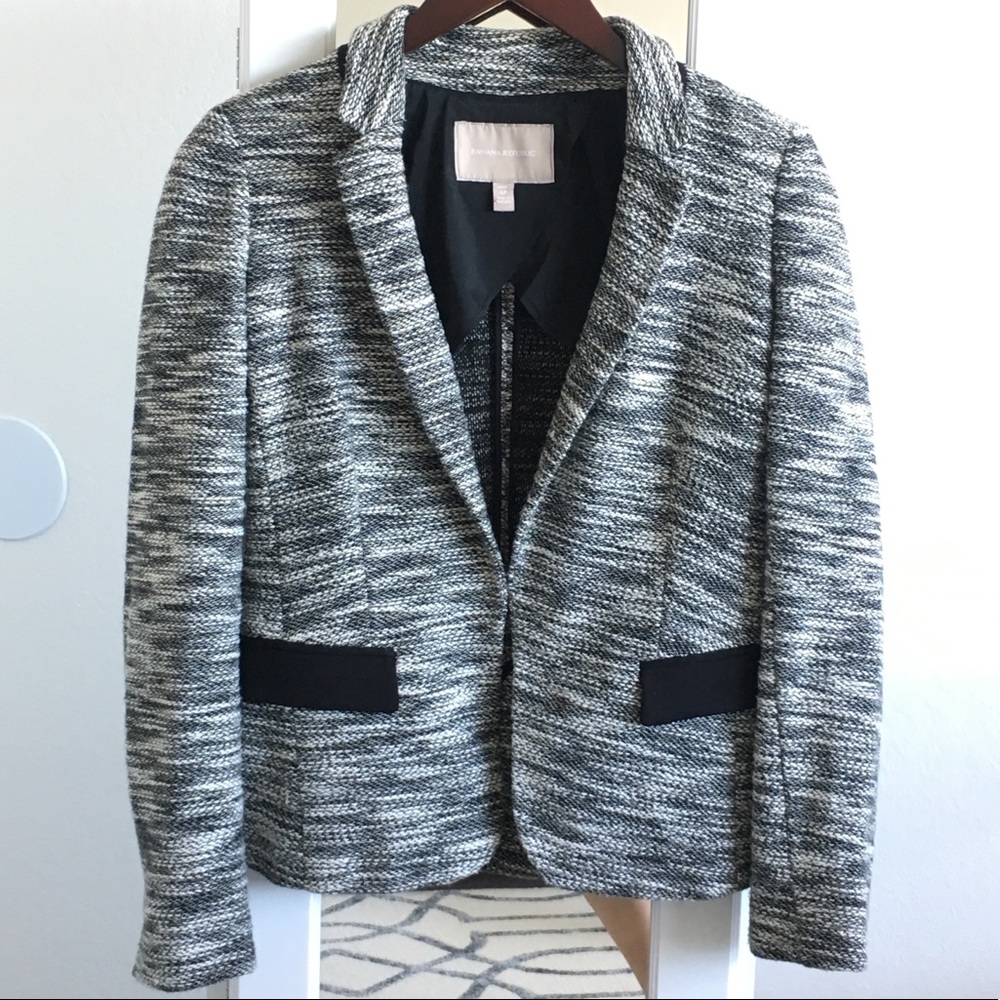 Banana Republic Grey Multicolor Blazer