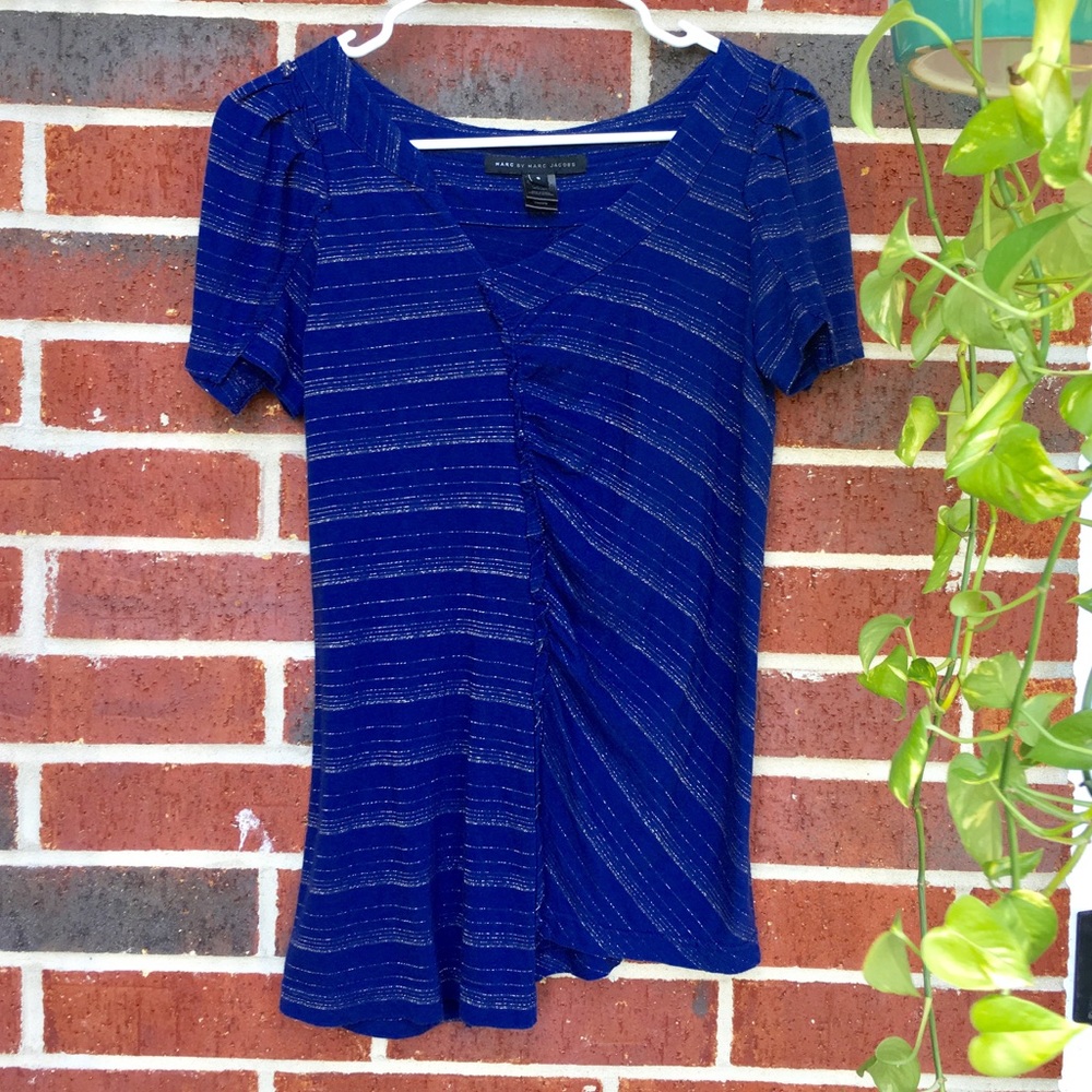 : Marc by Marc Jacobs : Blue&Gold Shirt
