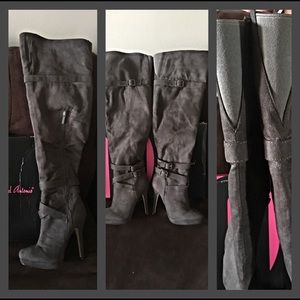 Michael Antonio hark vel thigh high boots