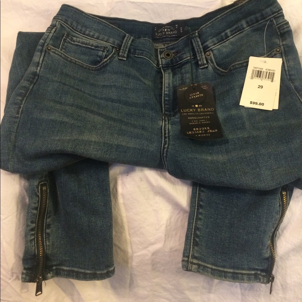 🍀 Lucky Brand brook legging jean mid rise