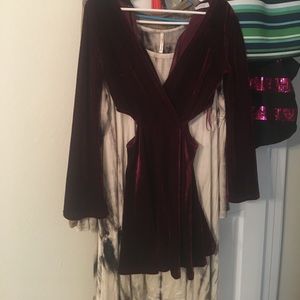 Martin velvet Toni dress with cut outs Martin velvet Toni dress with cut outs