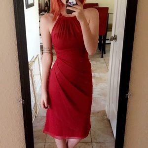 Brand new NEVER WORN BEAUTIFUL red dress size 0