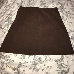 vintage brown pencil skirt