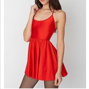 AA Red figure skater dress