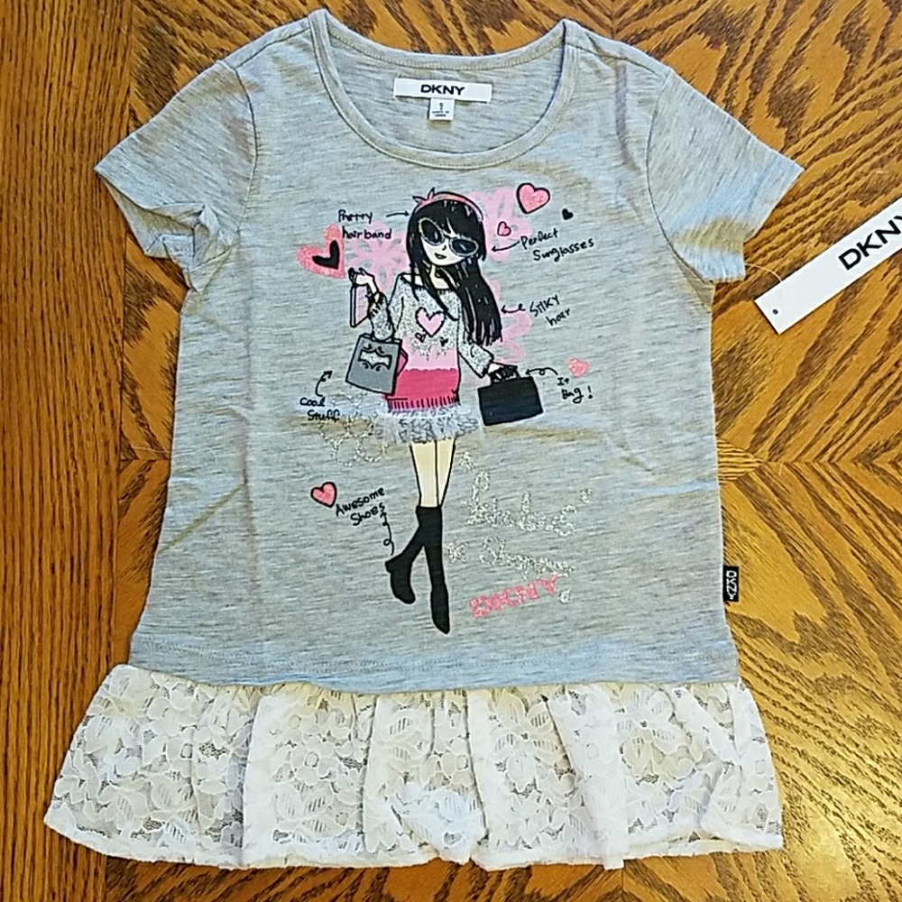 DKNY city girl print t-shirt
