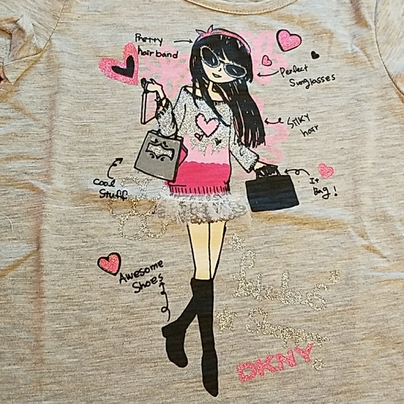 DKNY city girl print t-shirt - Picture 2 of 3