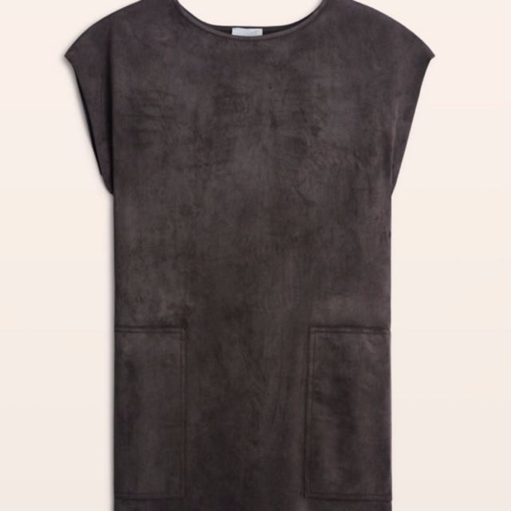 Wilfred Free Vegan Suede Nori Dress in Gray