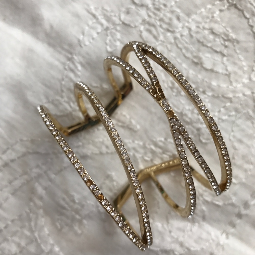 Vince Camuto Crisscross Gold Statement Cuff