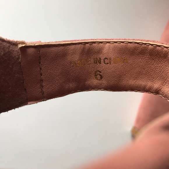 HOLD:ASOS Velvet Blush Pink Peep Toe Platform Heel - Picture 8 of 8