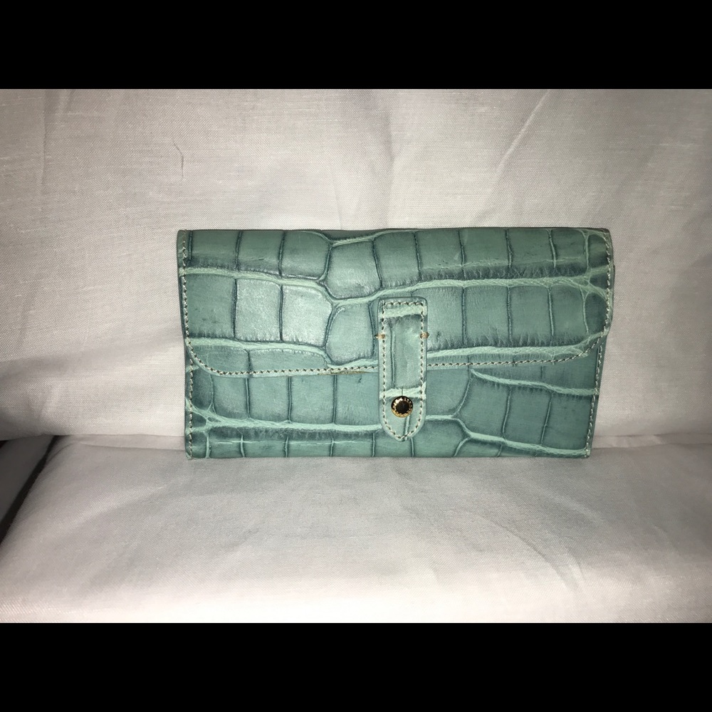Dooney & Bourke Checkbook Nile Collection Seafoam