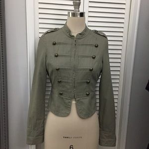 LC Lauren Conrad Military Inspire Cropped Jacket