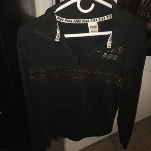 black and gold hoodie from pink