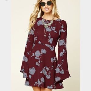 Forever 21 Contemporary bell sleeve dress