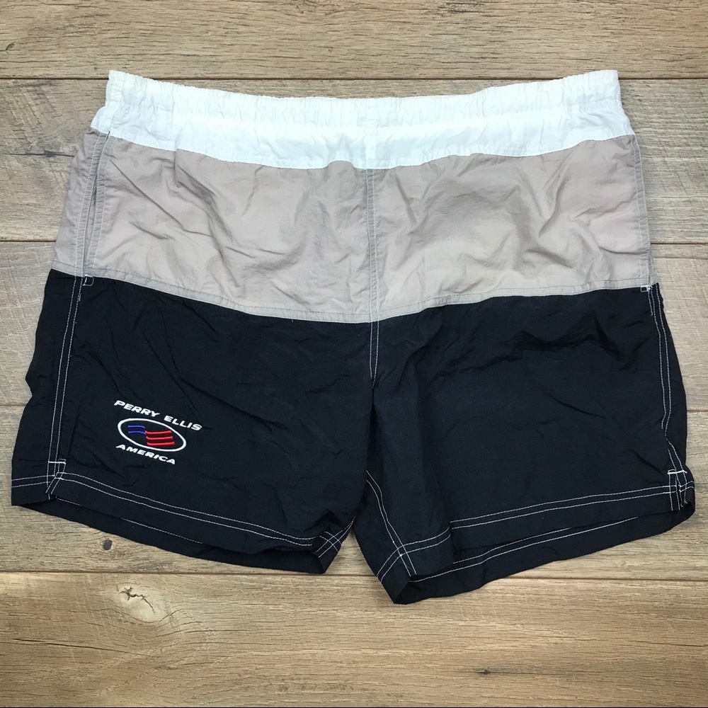 Vintage Perry Ellis America Swim Trunks