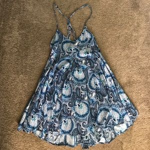 Blue Paisley Dress
