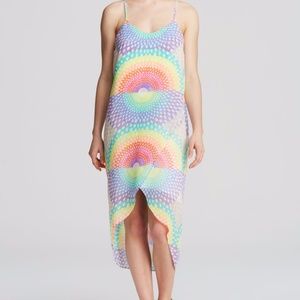 Mara Hoffman Rainbow Chiffon Printed Dress