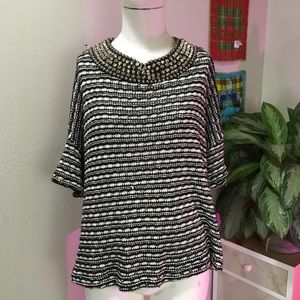ZARA TRAFALUC SZ M KNIT STYLE TOP SHIRT CUTE BLK ZARA TRAFALUC SZ M KNIT STYLE TOP SHIRT CUTE BLK