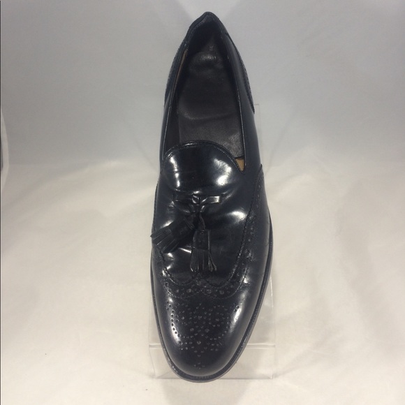 Private labeled Alden wingtip tassel black shoes! - Picture 2 of 8