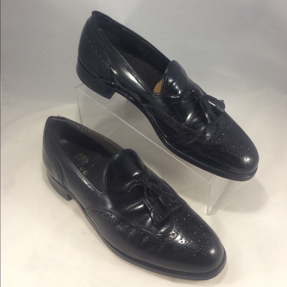 Private labeled Alden wingtip tassel black shoes! - Picture 3 of 8