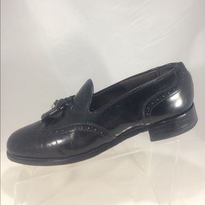 Private labeled Alden wingtip tassel black shoes!