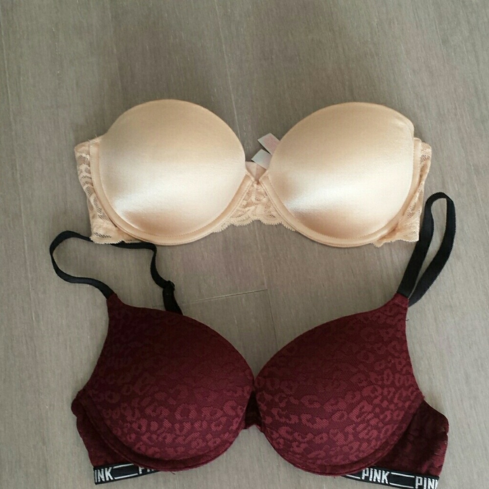 Two PINK bras 32 C
