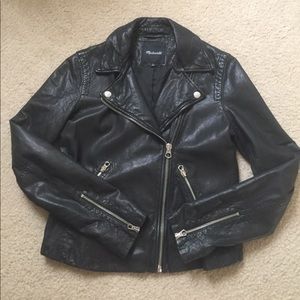 Madewell Washed Moto Leather Jacket
