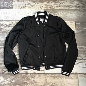Black and White bomber jacket