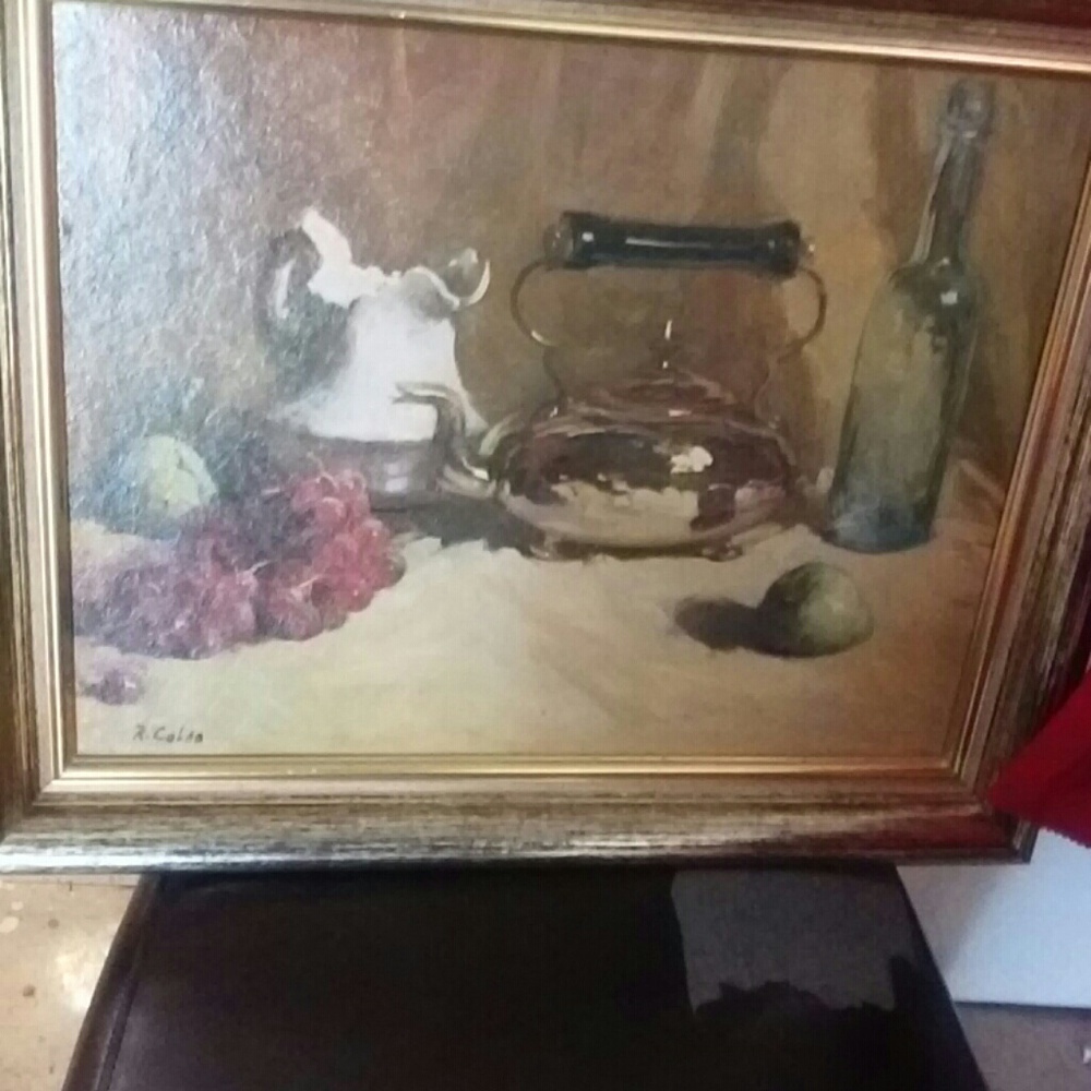 Oil painting by different artist