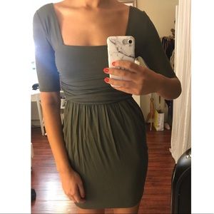 Olive green Caged back dress - Size S/M Olive green Caged back dress - Size S/M