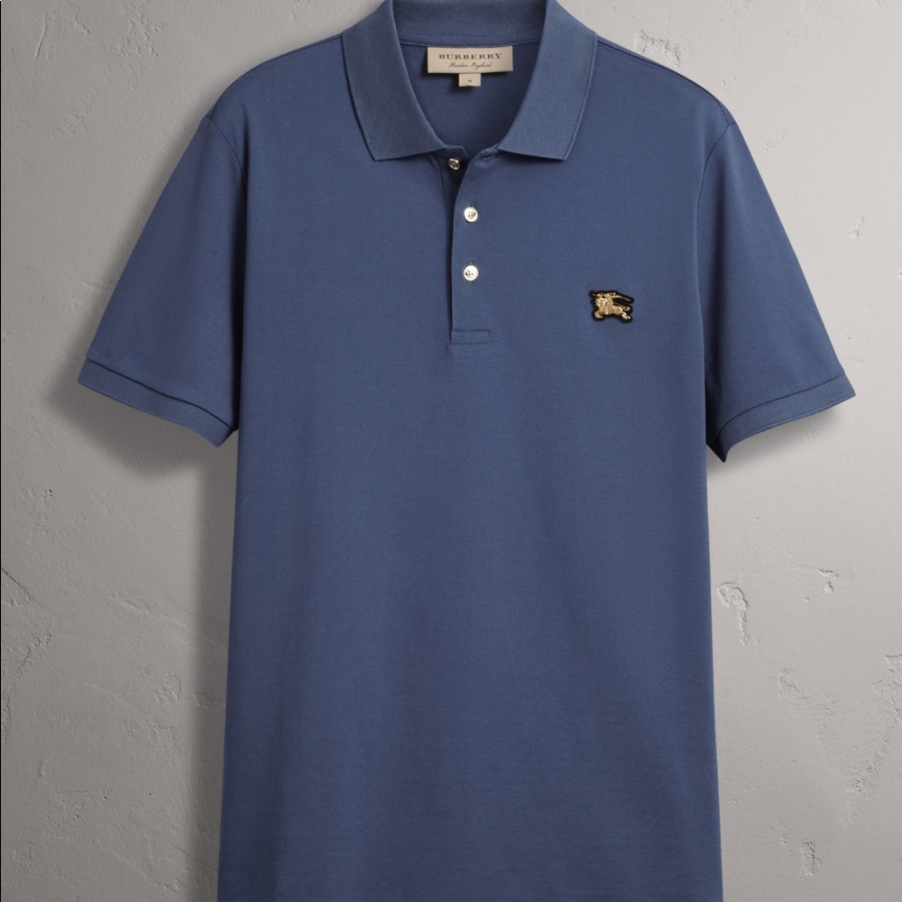 Men's Burberry cotton pique' polo