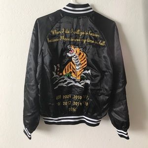 Civil Regime LE TIGRE BOMBER JACKET IN BLACK