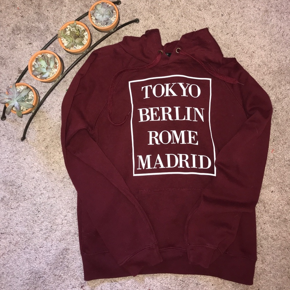 Maroon hoodie!