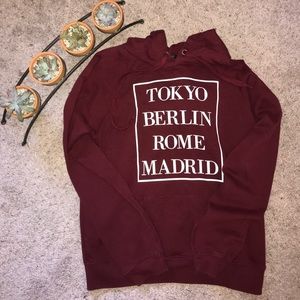 Maroon hoodie!