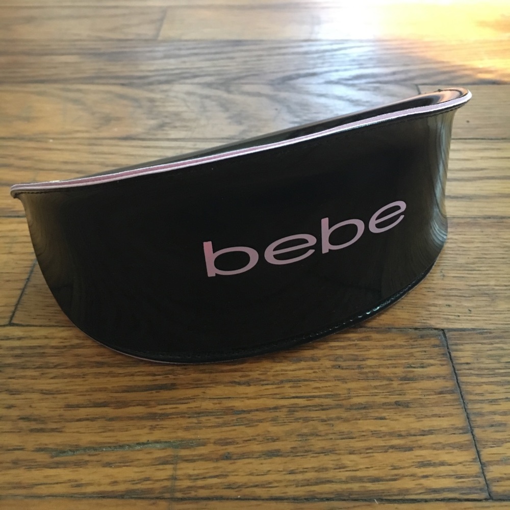 Bebe black & pink sunglasses case